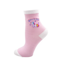 Charger l'image dans la galerie, Chaussettes Longues Licorne Adulte rose