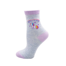 Charger l'image dans la galerie, Chaussettes Longues Licorne Adulte gris