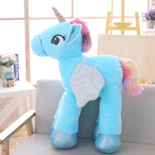 Charger l'image dans la galerie, Grande Peluche Licorne bleu