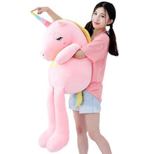 Charger l'image dans la galerie, Grosse Peluche Licorne rose